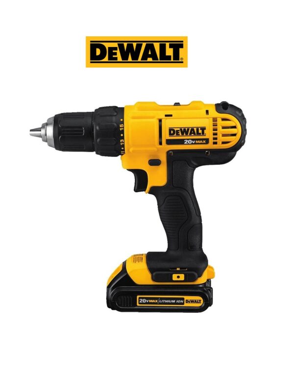 DEWALT 20V MAX LITHIUM ION COMPACT RECHARGEABLE DRILL